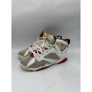 Nike Air Jordan 7 Retro GS‎ Hare White/True Red 304774-125 Size 7Y